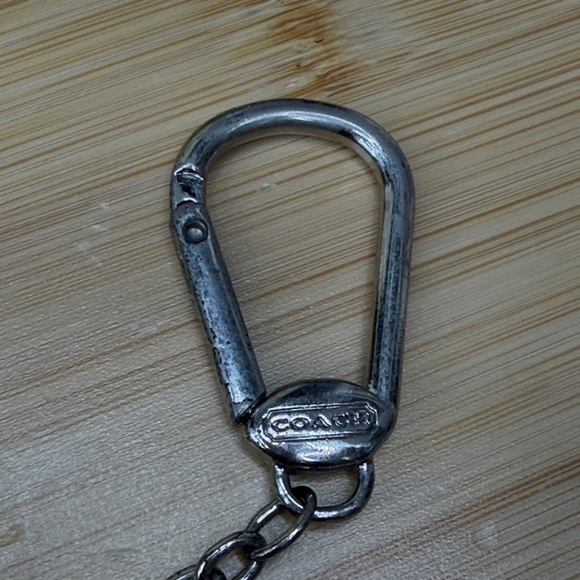 COACH Gray Heart-Shaped Coin Purse or key chain - Picture 4 of 8